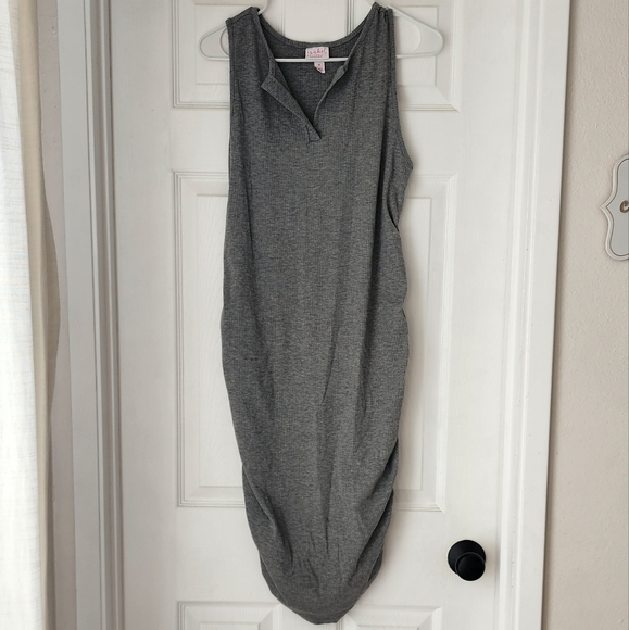 Isabel Maternity by Ingrid & Isabel Gray Dress - Picture 1 of 4